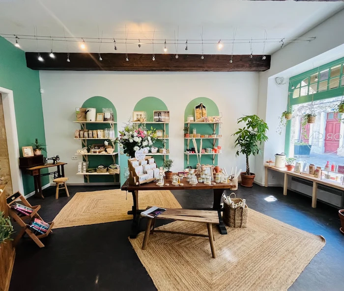 Intérieur de la boutique